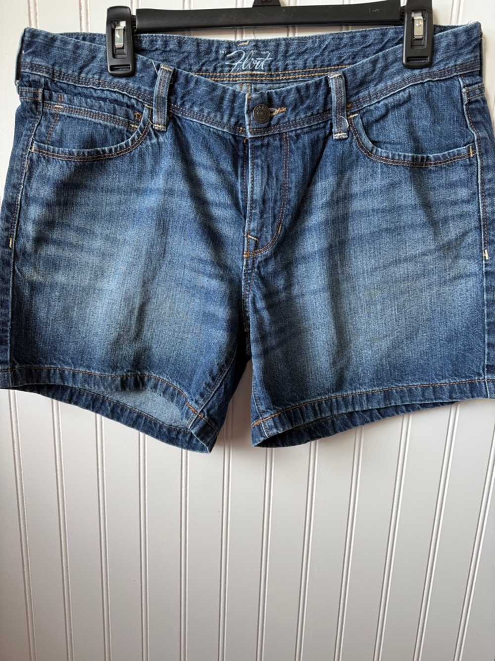 Old Navy Women's Dark Blue Denim Jean Shorts 12 flirt